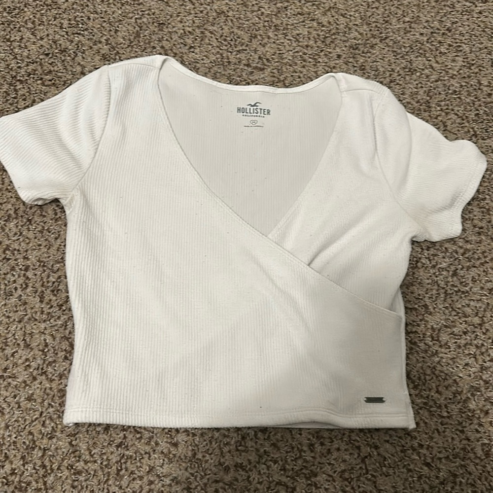 White Criss Cross Crop Top
